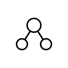 Poster - network connection share icon. web vector icon