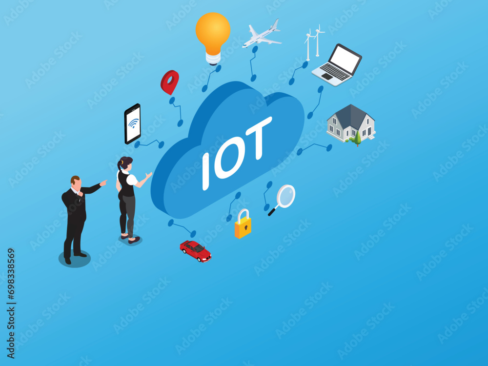 Internet of things IoT smart connection and control device in network ...
