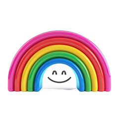 Wall Mural - Rainbow Smile Icon