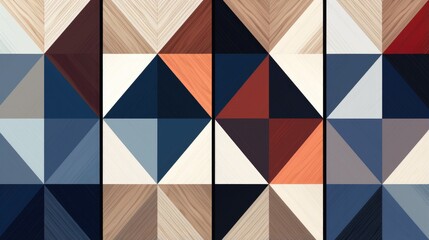 Poster - Nordic-inspired geometric patterns with a modern twist.