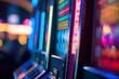 abstract blur background slot machine casino club entertainment leisure concept