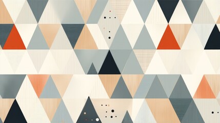 Poster - Geometric patterns inspired by Scandinavian textiles.