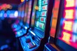 abstract blur background slot machine casino club entertainment leisure concept