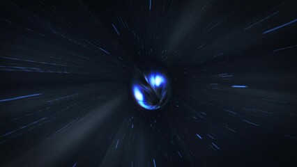 Wall Mural - Travel Through A Wormhole Through Time And Space - Animation