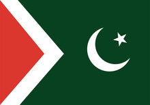 Istehkam-e-Pakistan Party Flag Vector Image