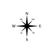 compass icon on white background