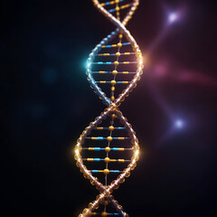 Wall Mural - Graphical representation of the DNA chain