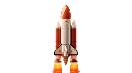 Wall Mural - a rocket flying