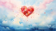 Watercolor Heart love