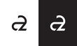 AZ logo, monogram unique logo, black and white logo, premium elegant logo, letter AZ Vector	
