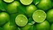 Pattern made of sour fresh lime
