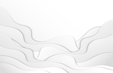 Poster - Modern paper abstract monochrome waves.
A place to copy, a banner. The template for the design.