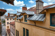 View of the roofs in the old district neamed saint Jean in Lyon, France