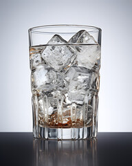 Sticker - ice cubes in glass