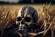 skull field mort2. Generative AI