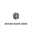 WD logo. W D design. White WD letter. WD, W D letter logo design. Initial letter WD linked circle uppercase monogram logo. W D letter logo vector design.	