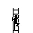 © adi yuhanggana - vector illustration of man climbing stairs