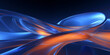 Wellenmotiv in leuchtenden bunten leuchtenden Farben als Hintergrundmotiv für Webdesign im Querformat für Banner, ai generativ