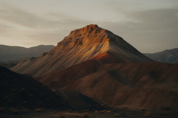 Wall Mural - Golden Sunset Over Arid Wilderness