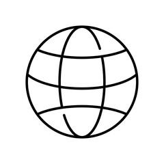 Fototapete - globe, network icon, Set of simple Contact us icons for web and mobile app. Social Media network icon call us email mobile signs. Customer service. Contact support sign and symbols
