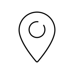 Fototapete - map pin icon, location, Set of simple Contact us icons for web and mobile app. Social Media network icon call us email mobile signs. Customer service. Contact support sign and symbols