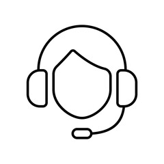 Fototapete - operator, support icon