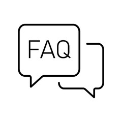 Fototapete - FAQ icon. Set of simple Contact us icons for web and mobile app. Social Media network icon call us email mobile signs. Customer service. Contact support sign and symbols
