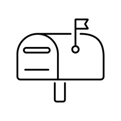Fototapete - mailbox icon, Set of simple Contact us icons for web and mobile app. Social Media network icon call us email mobile signs. Customer service. Contact support sign and symbols