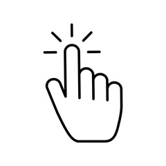 Fototapete - click icon, Set of simple Contact us icons for web and mobile app. Social Media network icon call us email mobile signs. Customer service. Contact support sign and symbols