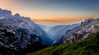 a beautiful Sunrise in the Dolomites