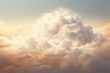 Aerial view of beautiful cumulus clouds at sunset. 3d illustration, A cottony and soft texture of a cloud, AI Generated
