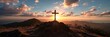 © ColdFire - Silhouette of a cross on the background of a bright sunset