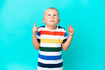 Wall Mural - Little Russian boy over isolated background