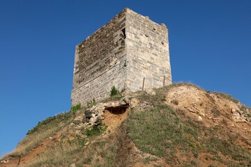 Sticker - A bastion that has survived intact from Sinop Castle. Castle B.C. It was built in the 7th century.
