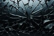 Broken glass background, digital illustration. Generative AI