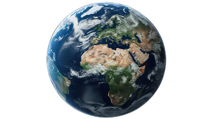 earth globe isolated on white background. environmental earth globe on png transparent background.