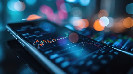 Poster - Stock market or forex trading graph in graphic concept suitable for financial investment or Economic trends business idea