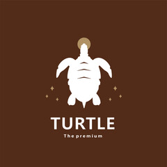 Wall Mural - animal turtle natural logo vector icon silhouette retro hipster