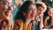 © WS Studio 1985 - Women employee smile and laugh while planning a strategy in a marketing and advertising office. Diversity, collaboration and teamwork as worker support