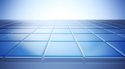 closeup photo of a white table top, painted blue grid lines