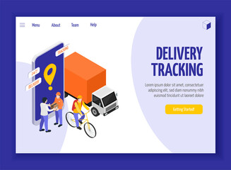 Poster - Delivery service landing page