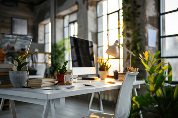 Poster - Modern home office interior