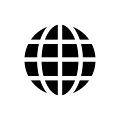 Aufkleber - world globe icon website earth global icon. web vector icon