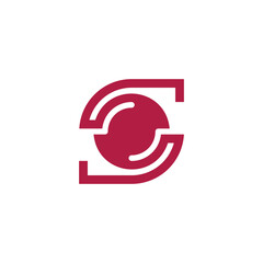 Fototapete - letter S circle core vision logo