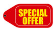 © Nicolas - Cartel o etiqueta en inglés  'Special Offer', para website y aplicaciones. Icono, vector e ilustración.