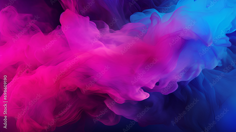 Neon Pink, Electric Purple, Vivid Blue, Abstract, Setting, Energetic ...