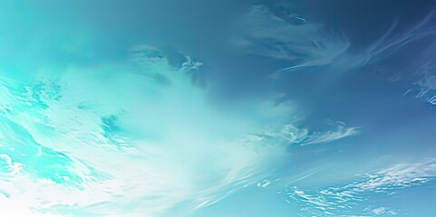 Poster - Baby blue gradient background