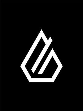 G combination diamond monogram logo template