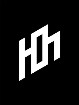 HOH monogram logo template