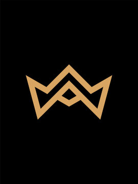 MA monogram logo template